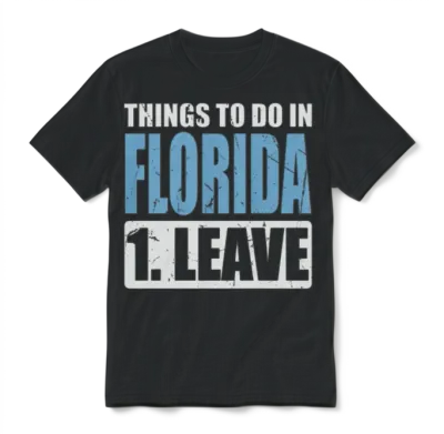 Florida Meme Things to Do in Florida Unisex T-Shirt - Black