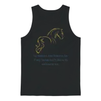 No Heaven Can Heaven Be if My Horse Unisex Tank Top - Black – 1