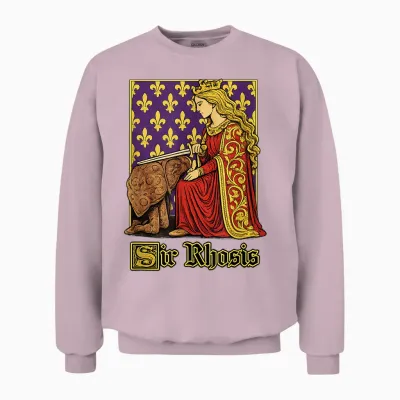 Sir Rhosis Lustiger Gen-Z-Brainrot-Meme, Schlüpfriger Humor-Slang-Gag Unisex Sweatshirt - Light Pink