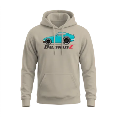 Demon Z Light Blue Unisex Hoodie - Sand