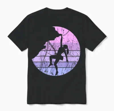 Climbing Climbing Mountaineering Bouldering Climbing Girls Unisex T-Shirt - Black