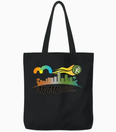 Masters Tennis Miami Tote Bags - Black