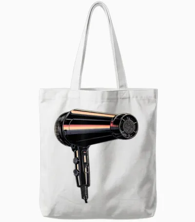 Déguisement Graphique Amusant De Sèche-Cheveux Tote Bags - White