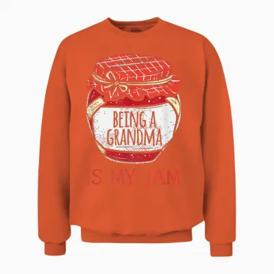 Fun Cute Grandmother Humor | Funny Being a Grandma T-Shirt Small Unisex Sweatshirt - Orange