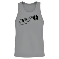 Head Disco Sunglasses Cool Plate Hang Up Club Dj P Unisex Tank Top - Sport Grey – 2