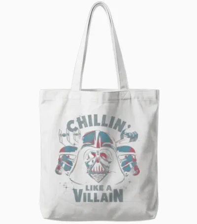 Star Wars Darth Vader Chillin Like a Villain Tote Bags - White