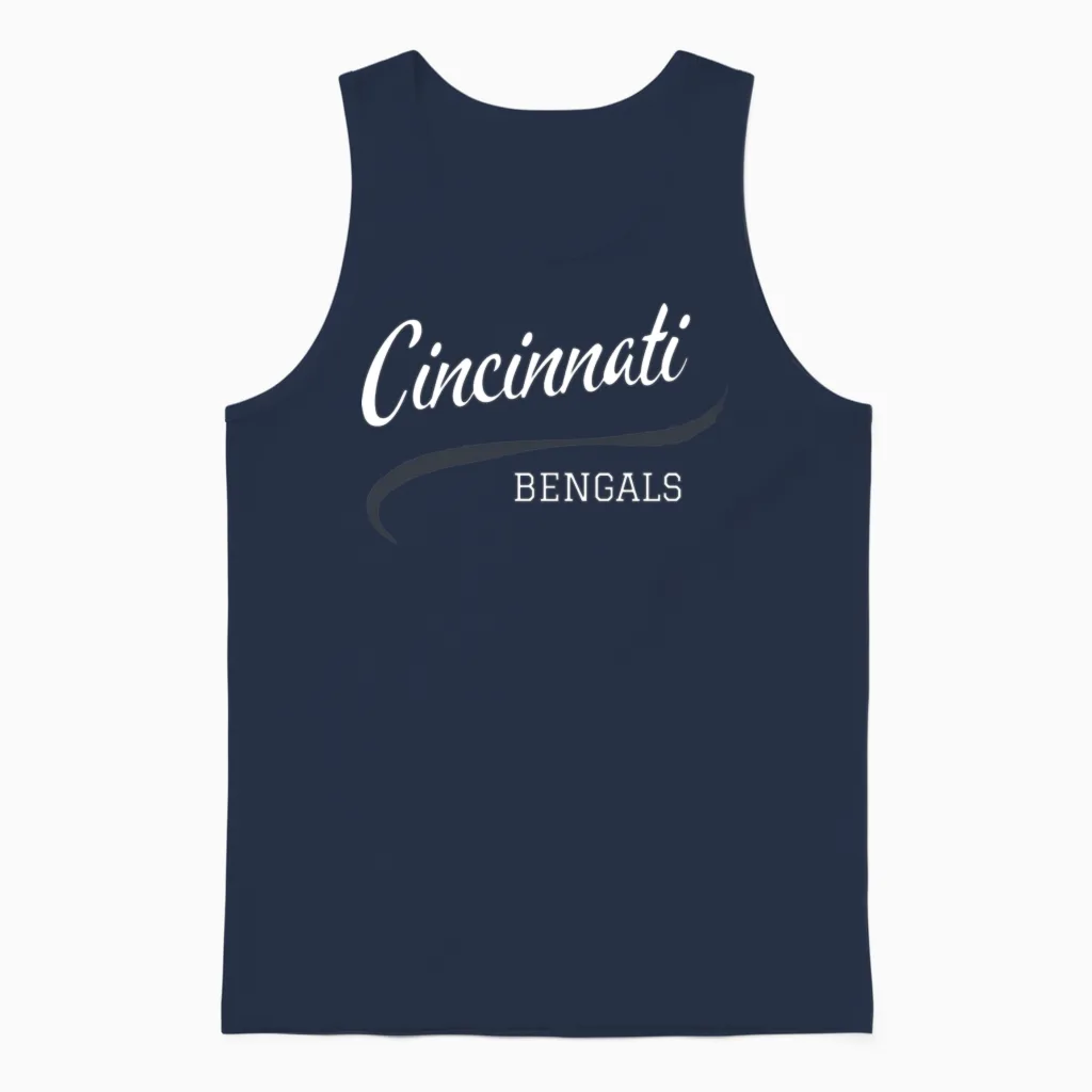 Retro Football Unisex Tank Top in Navy