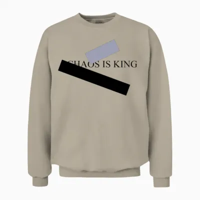 Chaos Is King Unisex Sweatshirt - Sand