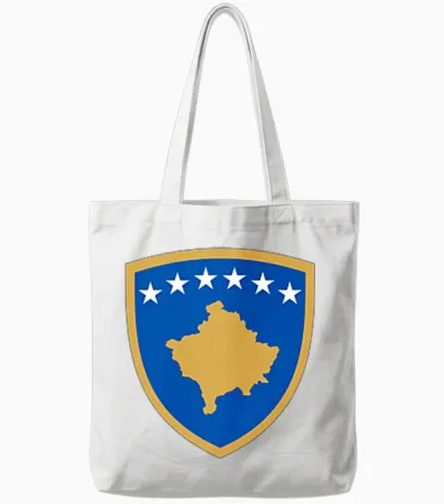 Kosovo Wappen Kosovarische Flagge Kosovare Tote Bags - White