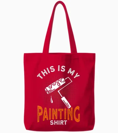 Painter Gift Painting Art Painter Tote Bags - Red