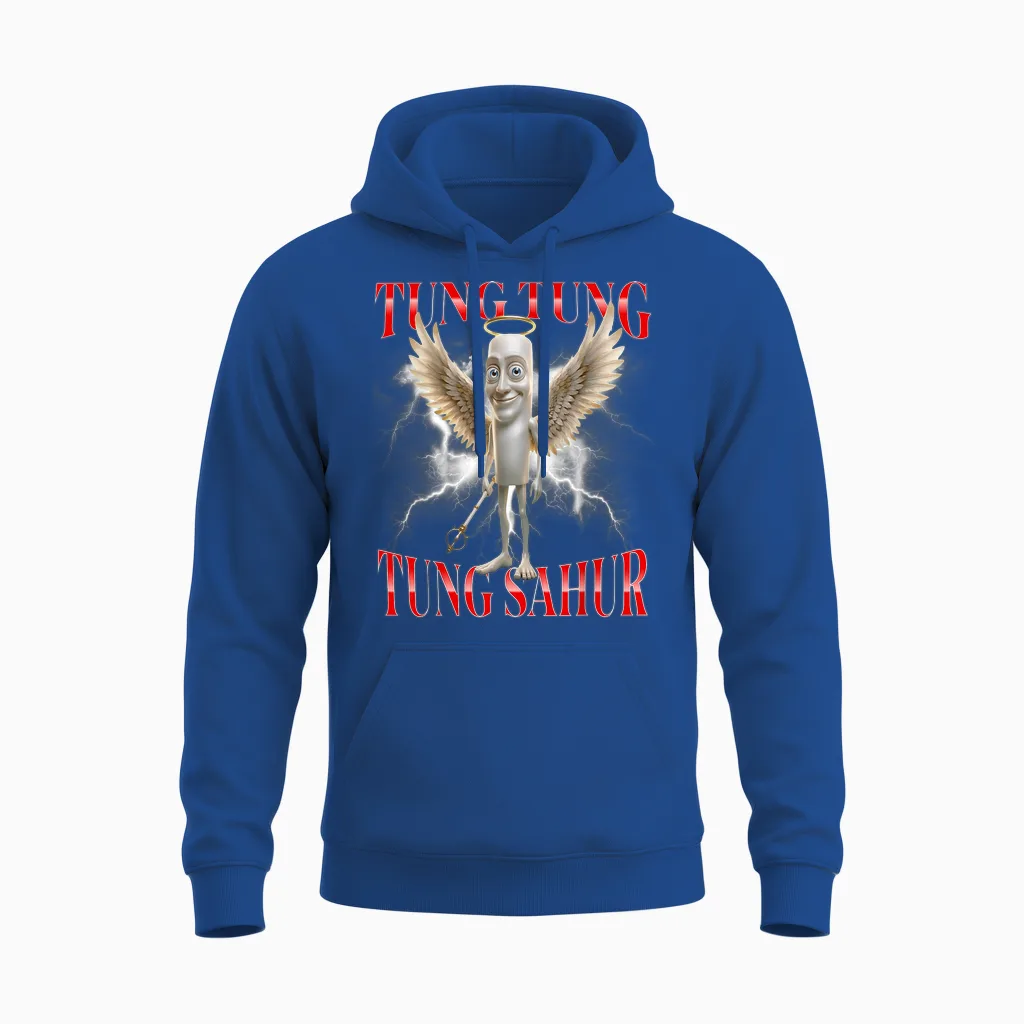 Tung Tung Sahur Unisex Hoodie in Royal