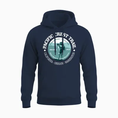 Pacific Crest Trail (t) Unisex Hoodie - Navy