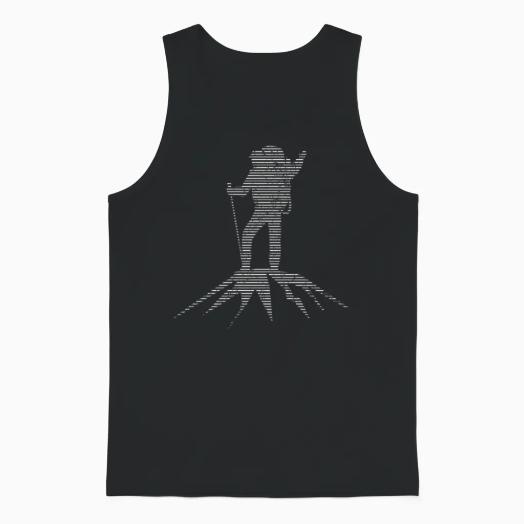 Hiking & Outdoors Unisex Tank Top in Black