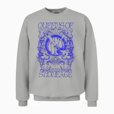 Official Queens of the Stone Age Illustrated Unisex Sweatshirt - Ash