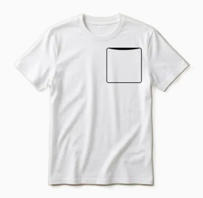 Shirt Pocket Unisex T-Shirt - White