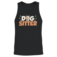 Dog Sitter Puppy Job Dogs Dog Sitting Unisex Tank Top - Black – 2