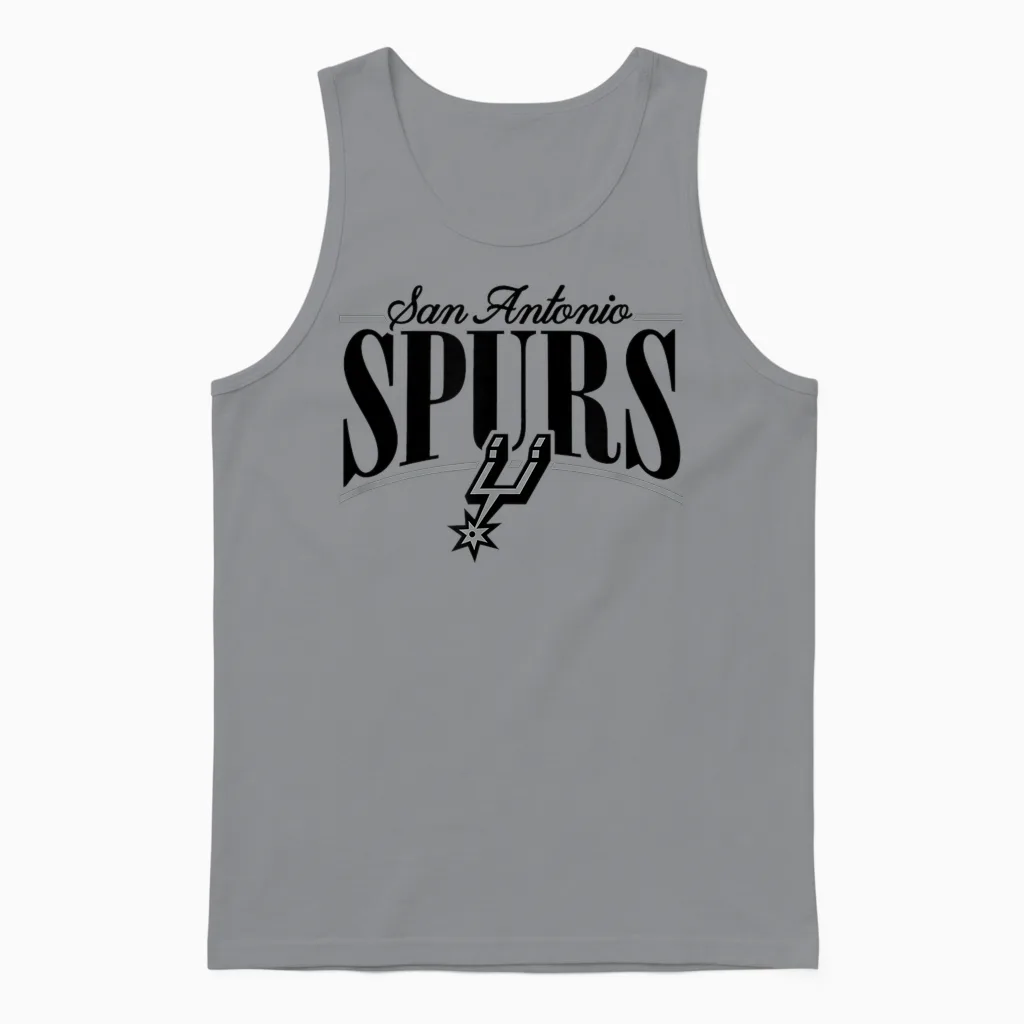 Nba β San Antonio Spurs Logo Arch Unisex Tank Top in Sport Grey