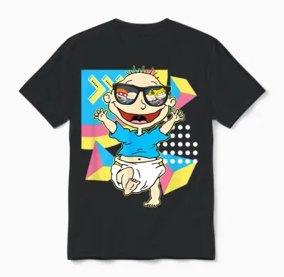 Tommy Pickles - Sunglasses Reflection Unisex T-Shirt - Black