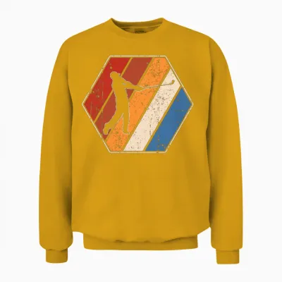 Golf Retro Unisex Sweatshirt - Gold
