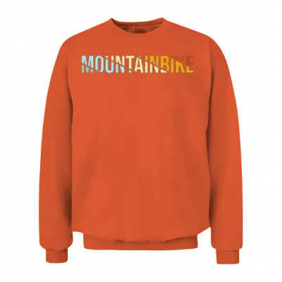 Mountainbike Retro Unisex Sweatshirt - Orange