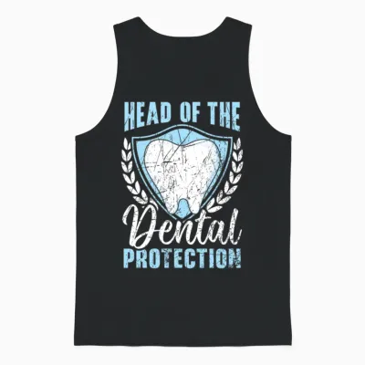 Orthodontic Assistant Job Dental Teeth Dentist Unisex Tank Top - Black