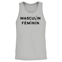 Masculin Féminin Unisex Tank Top - Ash – 2