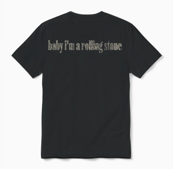 Official Mgk Baby I'm a Rolling Stone Unisex T-Shirt in Black