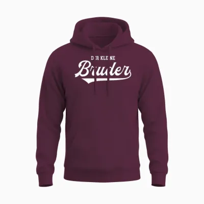 Kleiner Bruder Geburtstag Sohn Erwachsen Geschwister Brother Unisex Hoodie - Maroon