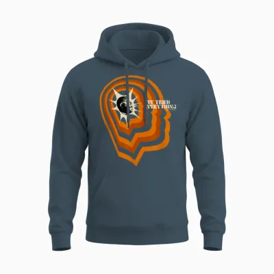 Teddy Floats Bang! T-Shirt, Black Unisex Hoodie - Dark Heather