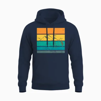 Hiking Unisex Hoodie - Navy