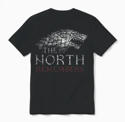 Game of Thrones the North Remembers Unisex T-Shirt - Black