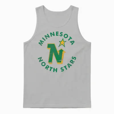 The Minnesota North Stars Ice Hockey Team Unisex Tank Top - Ash