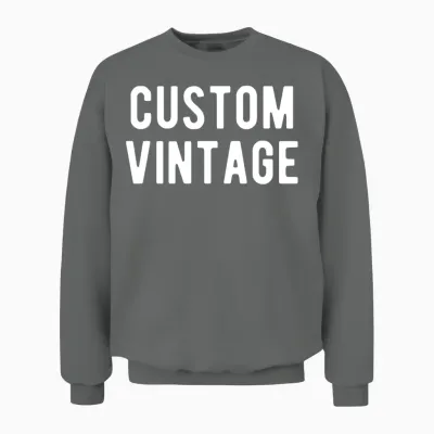 Custom Vintage Unisex Sweatshirt - Graphite Heather