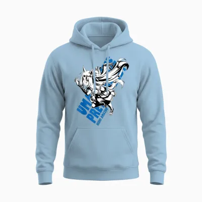 Umamusume: Pretty Derby Hishi Amazon Unisex Hoodie - Light Blue