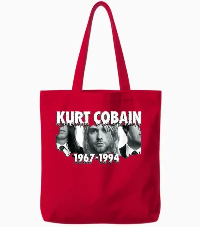 Alternative Rock Grunge 001 Tote Bags - Red