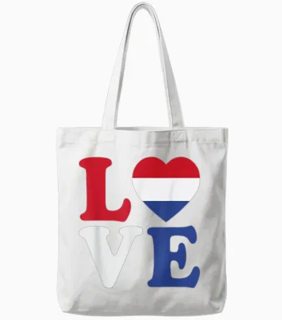 Netherlands Flag Holland Women's Men's Children's Nederland T-Shirt, Orange, S Tote Bags - White