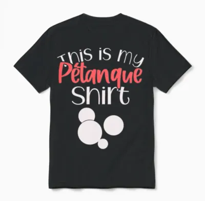 Funny Petanque Unisex T-Shirt - Black