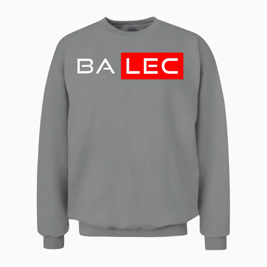 (je M'en) Balec Gift Man Humour Original Woman Funny Unisex Sweatshirt in Sport Grey
