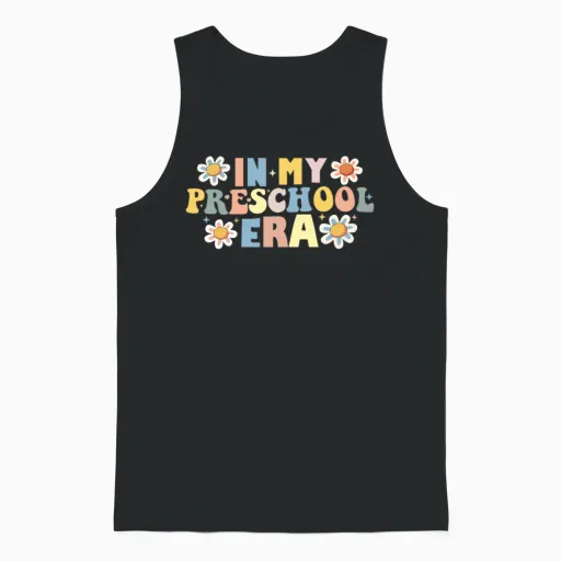 In My Preschool Era Unisex Tank Top in Black