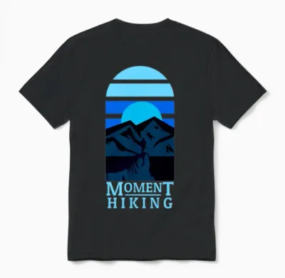 Moment Hiking Unisex T-Shirt - Black