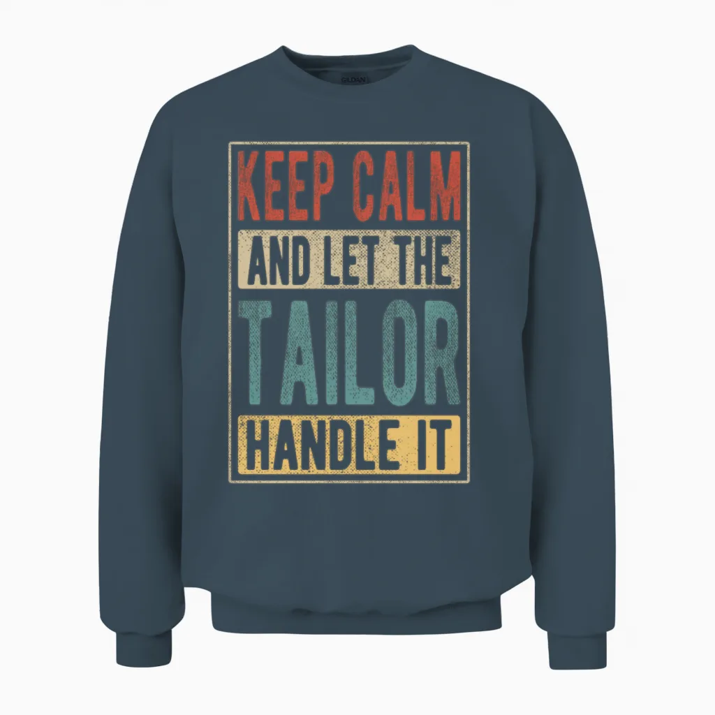 Tailor Retro Gift Unisex Sweatshirt in Dark Heather