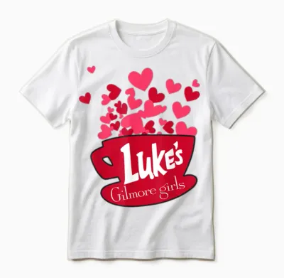 Gilmore Girls Luke's Cup Valentine Unisex T-Shirt - White