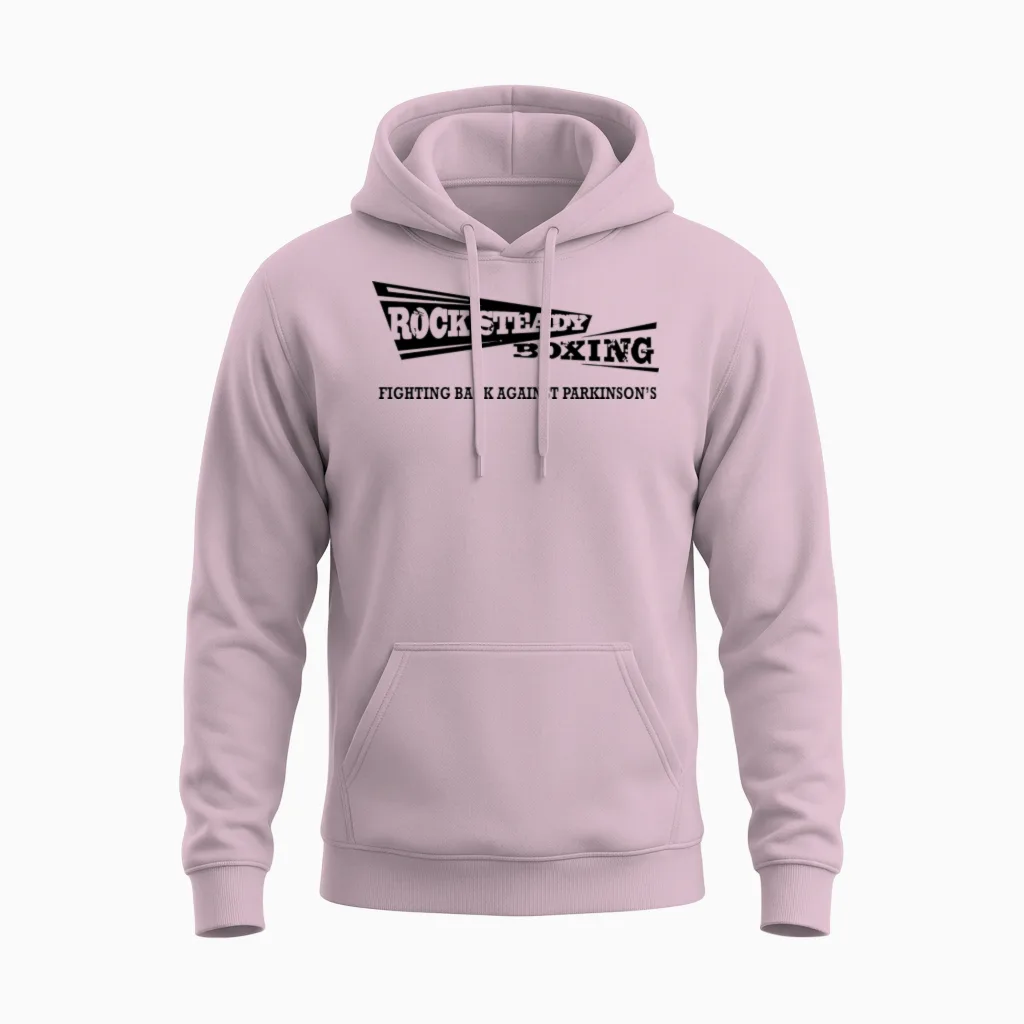 I Am Rock Steady Unisex Hoodie in Light Pink