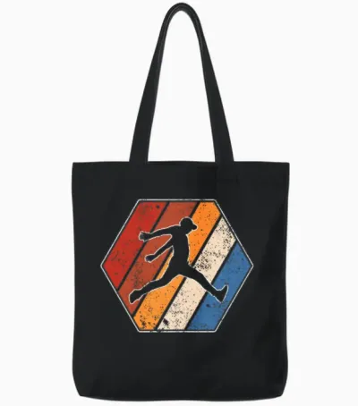 Parkour Retro Tote Bags - Black