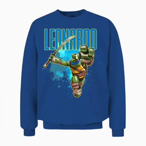 Leonardo - Blue Splatter Paint Unisex Sweatshirt - Royal