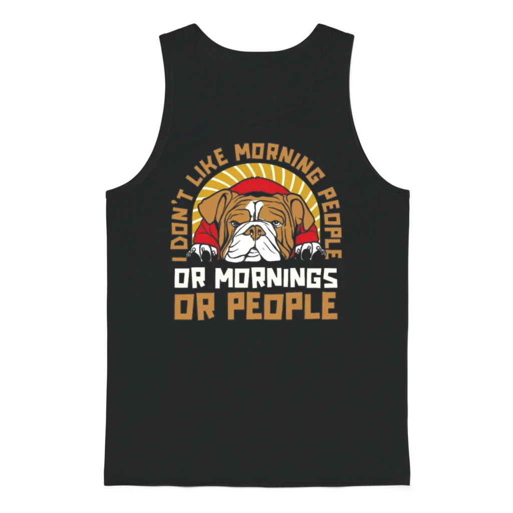 Bulldog Dogs โ Dog Lovers Gift Unisex Tank Top - Black