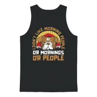Bulldog Dogs — Dog Lovers Gift Unisex Tank Top - Black – 1