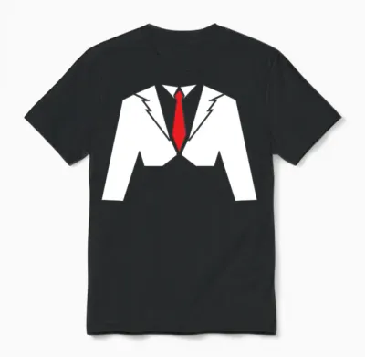 Classic Party Humor Funny Tux Tee Joke Concert Unisex T-Shirt - Black