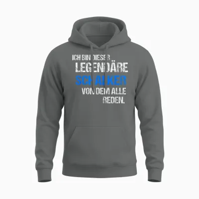 Schalke Gelsenkirchen T-Shirt with Saying City Souvenir Fan T-Shirt, Black Unisex Hoodie - Graphite Heather