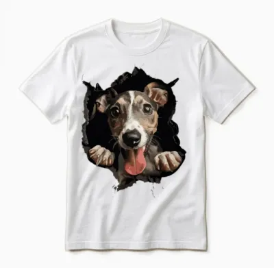 Whippet Unisex T-Shirt - White